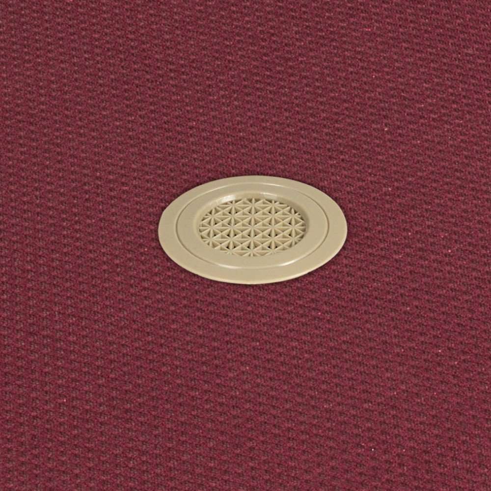 NALUI - Base Tapizada de Acero con patas de Altura 25cm y 5 Barras Transversales, Tejido 3D | Fabricado en España | Granate