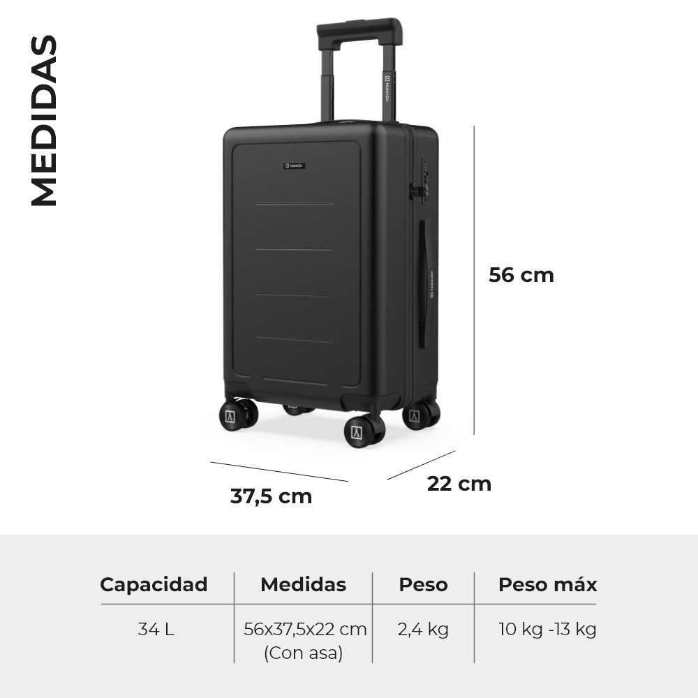 Numada PackPro T40 Maleta de Viaje Cabina ABS + PC (56x37,5x22cm)