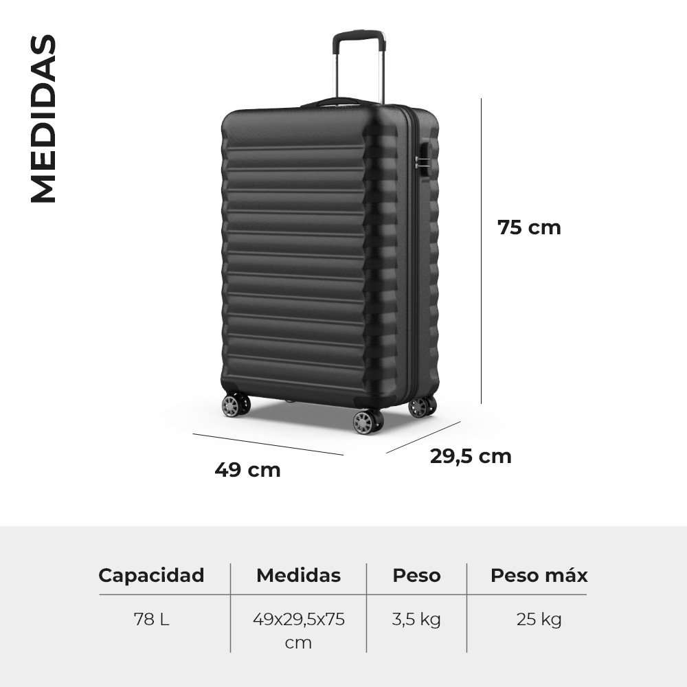 Numada Upfly Maleta de Viaje Grande 28' ABS (75x49x29cm)