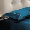 Don Descanso - Lençol ajustável 100% algodão 180 fios (Tamanho máximo da cama 28cm) Azul (Vários tamanhos)