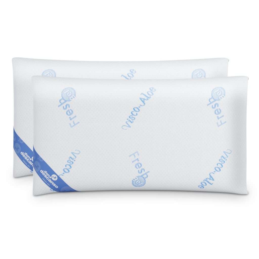 Nalui Pack 2 Almohadas de Gel con Copos Viscoelástica, 70cm, Firmeza Media, Ergonómicas, Transpirables.