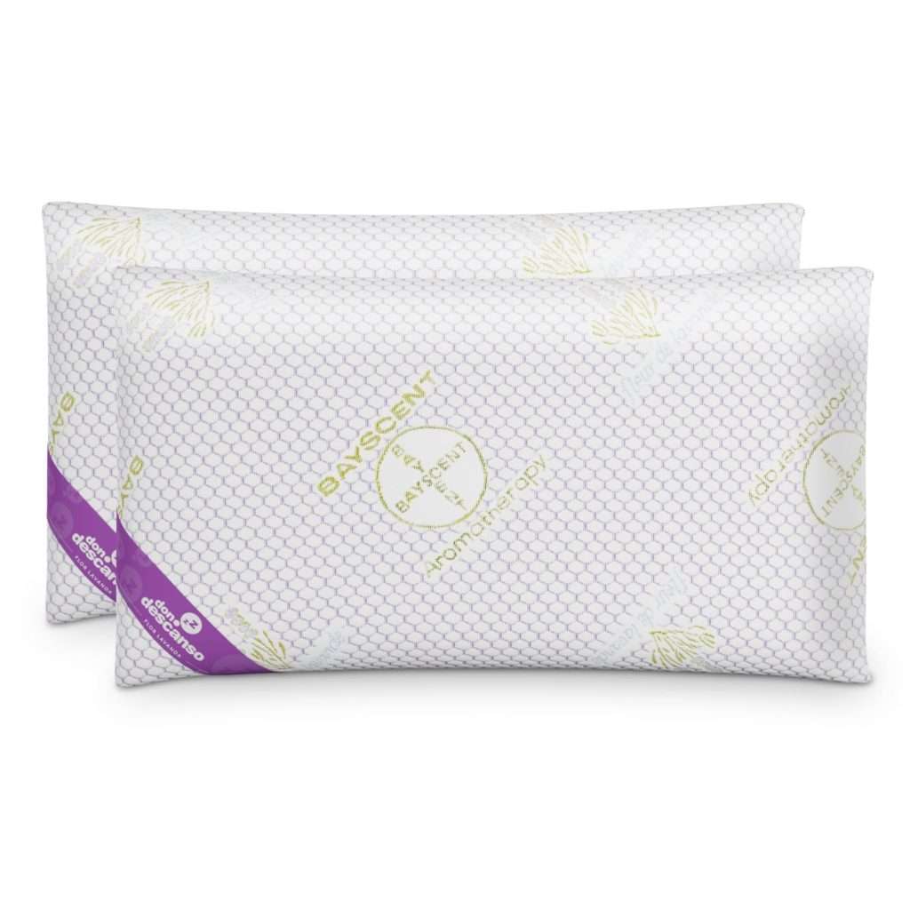 Nalui Pack 2 Almohadas Viscoelástica de Copos 70cm, Firmeza Media, Ergonómicas, Ideal para Dormir de Lado