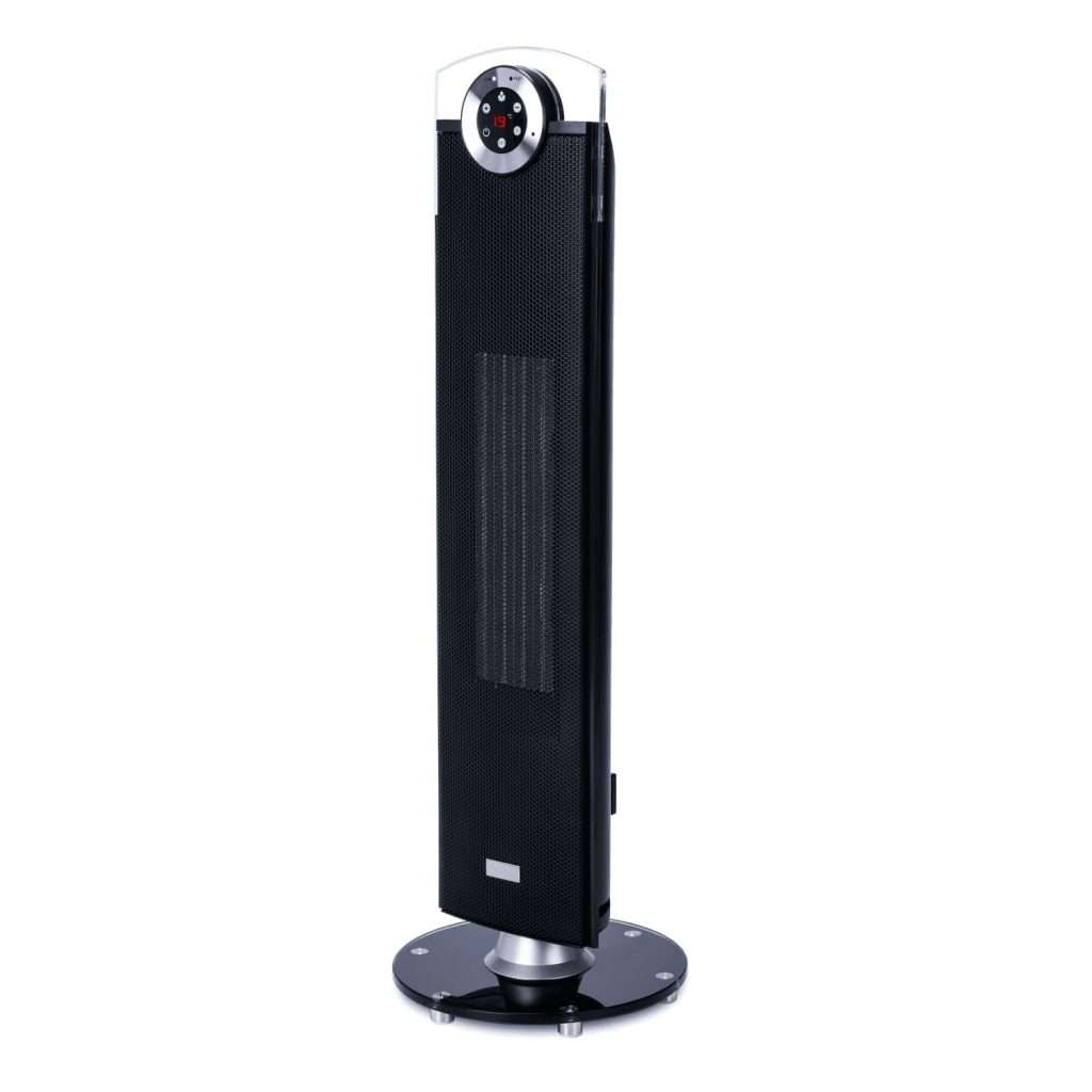NEWLUX Calefactor Cerámico Rhapsody, Termoventilador de Torre 2500W, Ajustable 35º,Temporizador 12h Oscilación 76º, Silencioso
