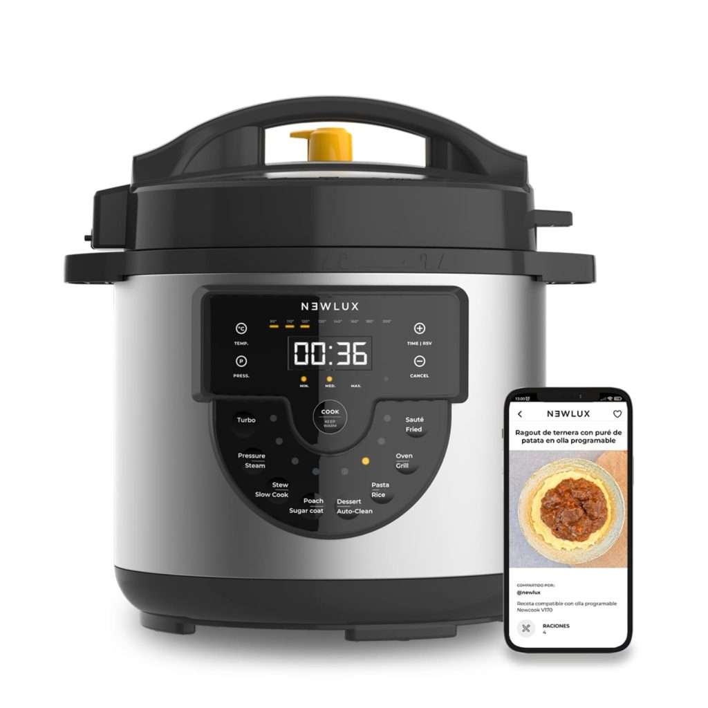 NEWLUX Olla Programable Eléctrica 6L Chef Pot V170