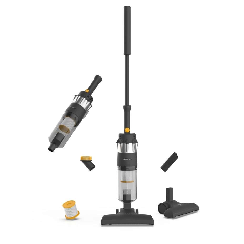 NEWLUX-Aspirador Escoba con Cable 2en1 V900, Vertical y de Mano, 800W, 2L, 16.5 Kpa y F.HEPA 5m de Acción