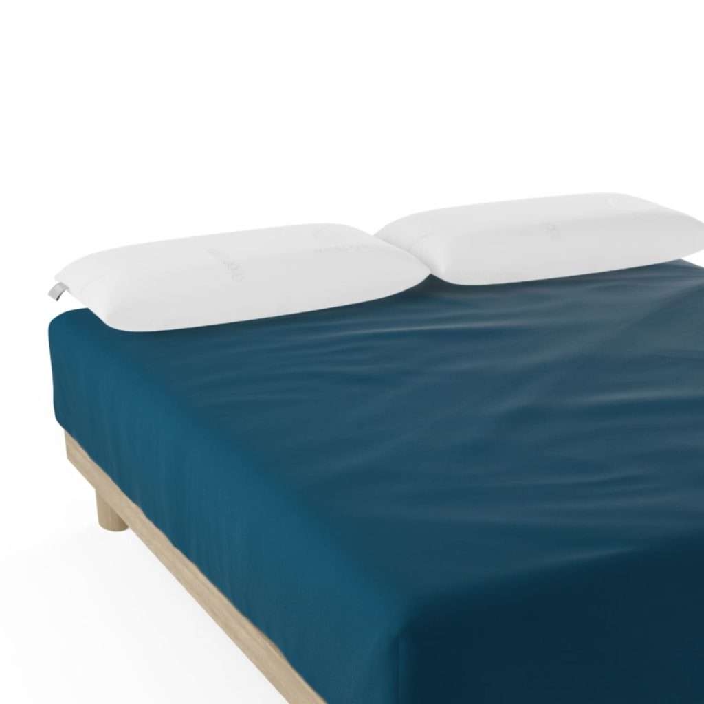 Nalui–Sábana Bajera Ajustable Algodón 100% 180 Hilos (Camas max 28cm) Azul (Varios Tamaños)