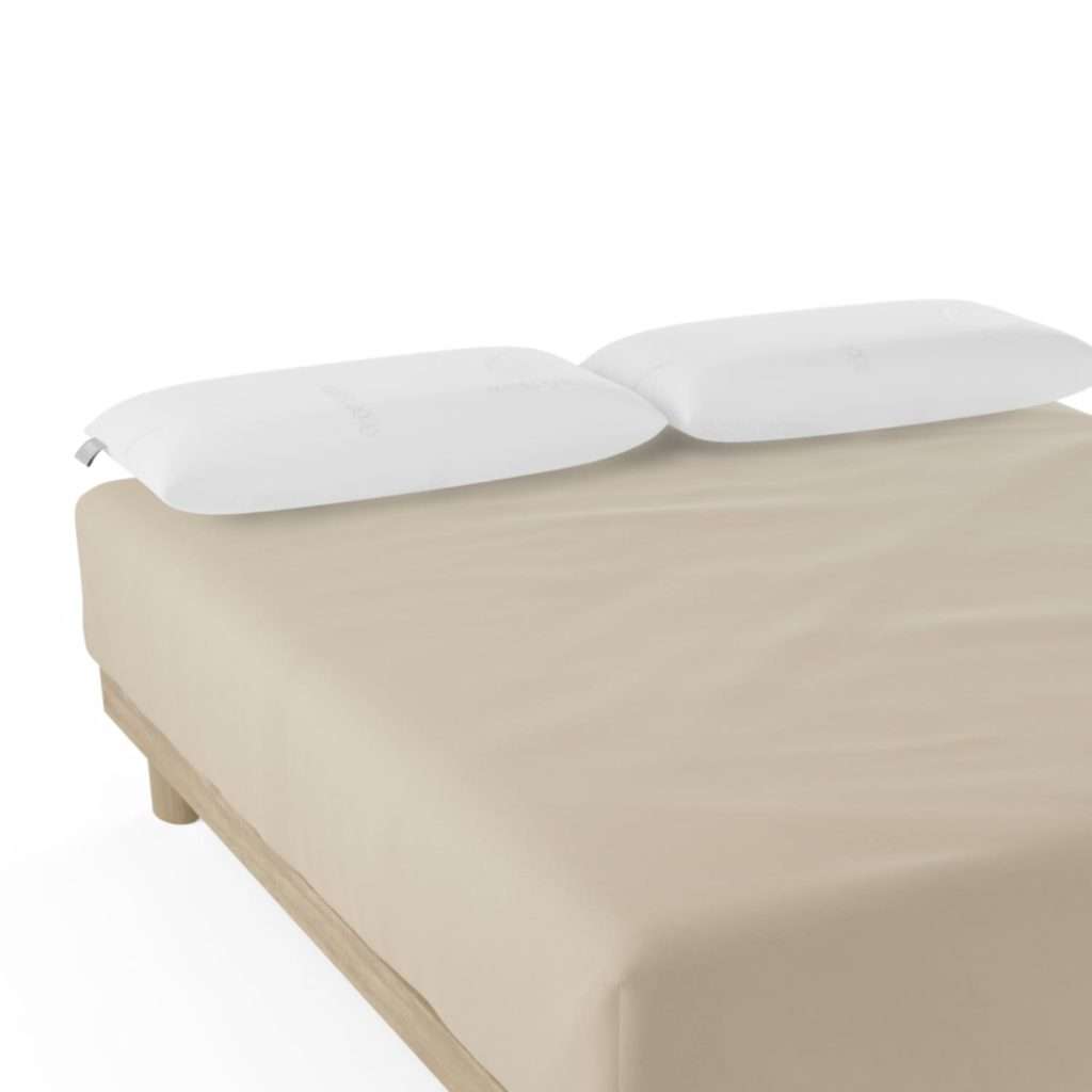 Nalui–Sábana Bajera Ajustable Algodón 100% 180 Hilos (Camas max 28cm) Beige Piedra (Varios Tamaños)