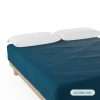 Nalui-Ajustable Fitted Sheet 100% Algodão 180 Thread Count (Max. Bed Size 34cm) Azul (Vários tamanhos) - Thumbnail Image 1