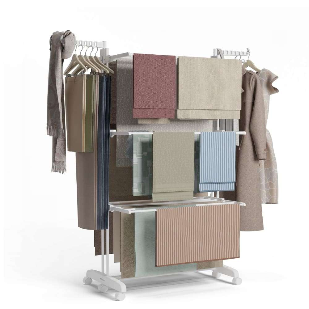 Tendedero Vertical Plegable XXL Bastion V40 Blanco