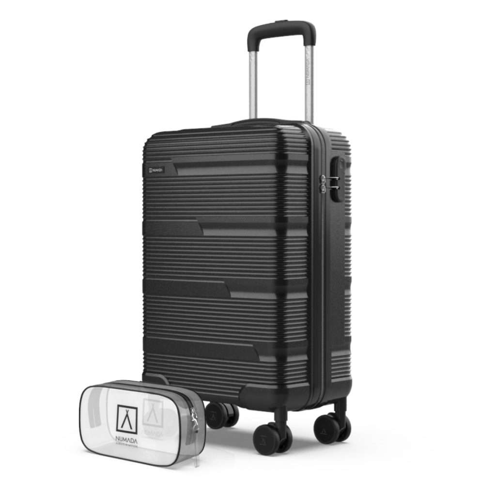 NUMADA -Juego Maletas 2pzs (Maleta de Viaje Cabina 55x40x20cm (38,4L) Upfly T10 XS + Neceser)