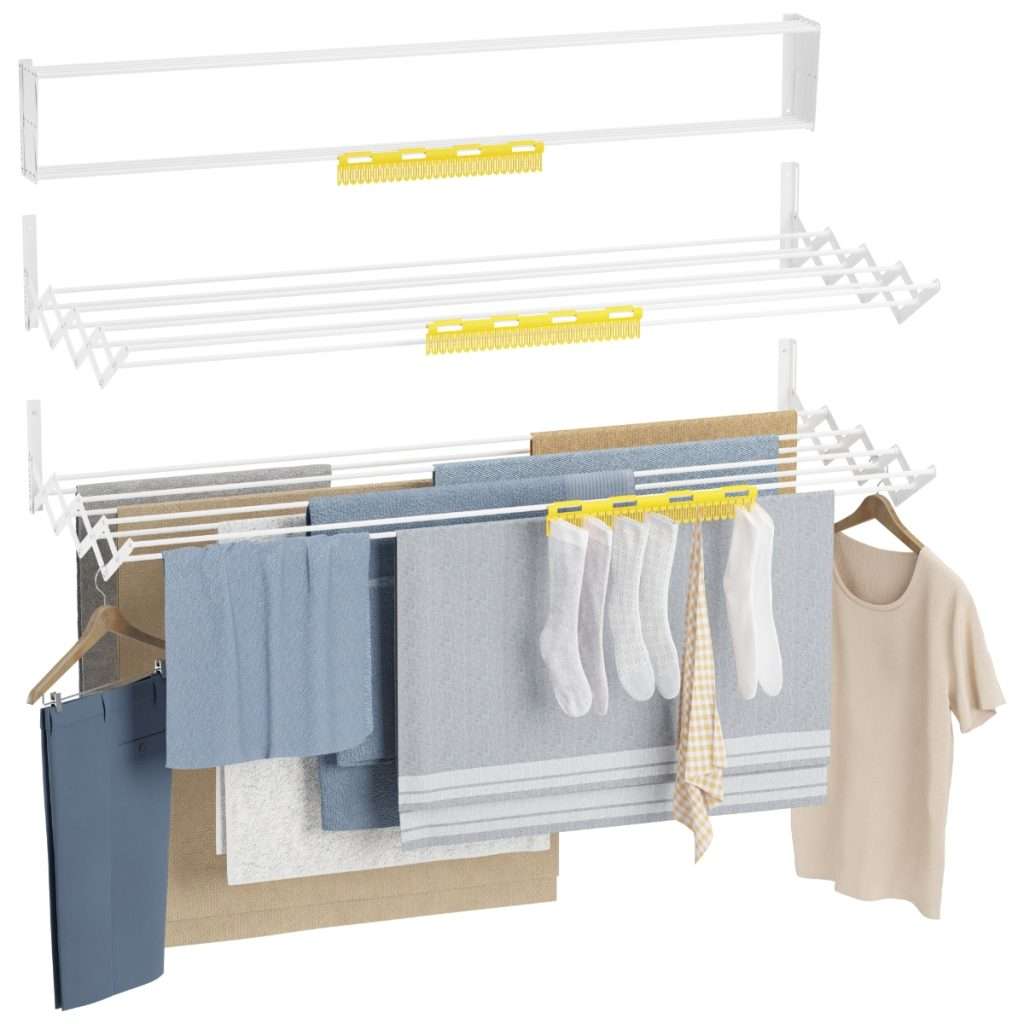 NEWLUX Tendedero Extensible Pared Wall V120 (120x60x19cm)