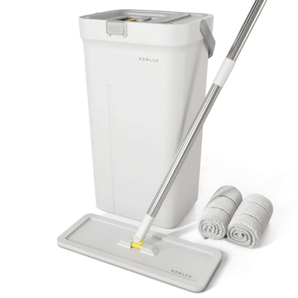 NEWLUX - Mopa Fregona con Cubo Escurridor Twin V120