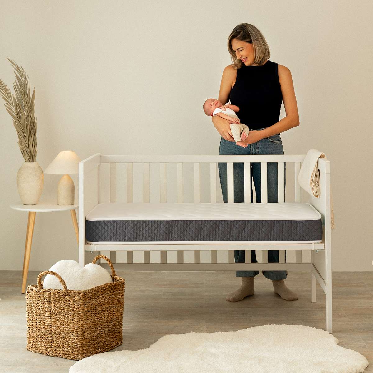 Nalui - Colchão de berço Baby One Cinzento escuro | Certificado Oeko-Tex® | Altura ± 12cm | Fabricado em Espanha - Image 7